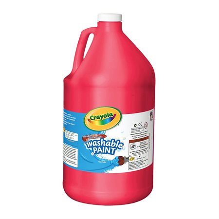 Crayola® Washable Tempera Paint, Red, 3.78lt