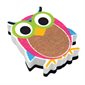 Magnetic Whiteboard Eraser, Owl Scribble Chalk Burlap