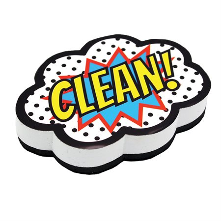 Magnetic Whiteboard Eraser, Superheroes CLEAN!