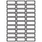 Magnetic Die-Cut Small Foam Nameplates & Labels, Black & White Dots, Pack of 30