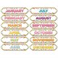 Magnetic Die-Cut Timesavers & Labels, Confetti Months of the Year