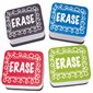 Non-Magnetic Mini Whiteboard Erasers, Chalk Loop, Pack of 10