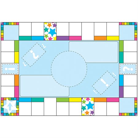 Smart Poly® Chart, 13" x 19", Game Board Squares