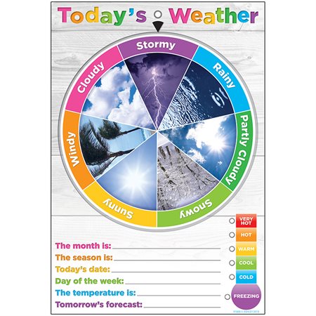 Smart Poly® Weather Smart Wheel® with Grommett, 13" x 19", English