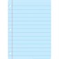 Blue Notebook Paper, Space Savers, PosterMat Pals®, 13" x 9.5" Smart Poly®, Single Sided