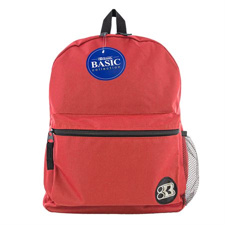 BAZIC® 16" Basic Backpack, Red