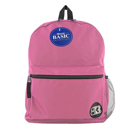 BAZIC® 16" Basic Backpack, Fuchsia