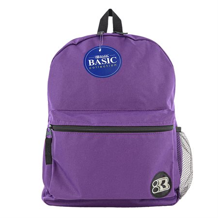 BAZIC® 16" Basic Backpack, Purple