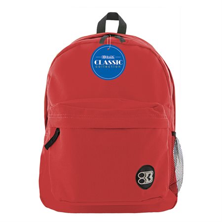 BAZIC® 17" Classic Backpack, Red