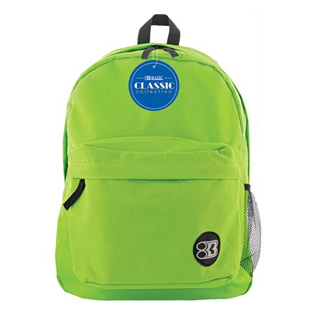 BAZIC® 17" Classic Backpack, Lime Green