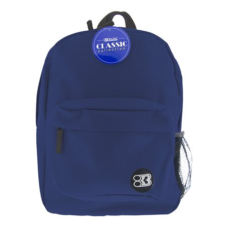 BAZIC® 17" Classic Backpack, Navy Blue