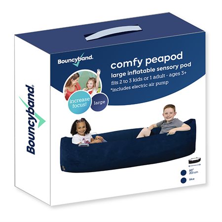 Bouncyband® Comfy Hugging Peapod Sensory Pod, 80" Blue