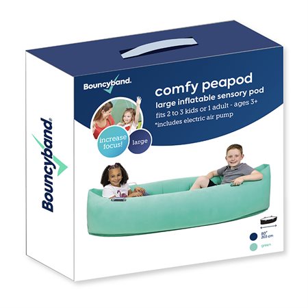 Bouncyband® Comfy Hugging Peapod Sensory Pod, 80" Green