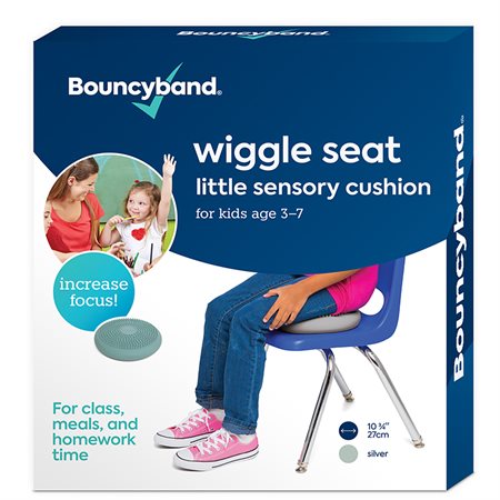 Bouncyband® Little Wiggle Seat Sensory Cushion, Silver