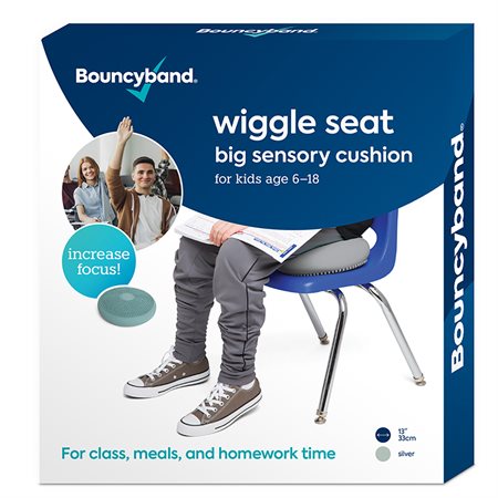 Bouncyband® Big Wiggle Seat Sensory Cushion, Silver