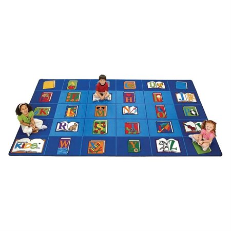 Reading by the Book Seating Rug, 8'4" x 13'4" Rectangle