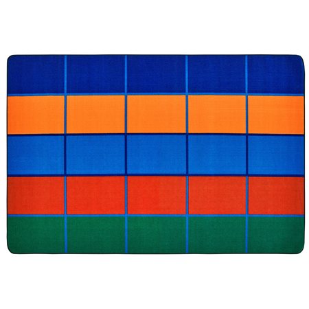 KID$Value PLUS™ Rug, Color Blocks Seating Rug, 6' x 9'