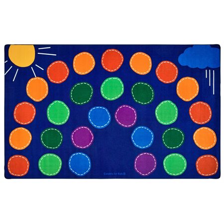Rainbow Seating Rug, 8'4" x 13'4" Rectangle