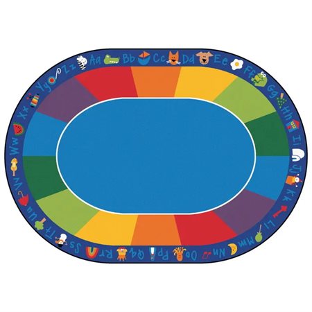 Fun with Phonics Rug, 8'3" x 11'8" Oval