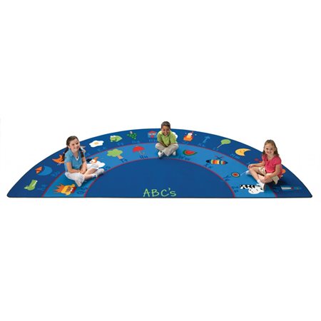 Fun with Phonics Rug, 5'10" x 11'8" Semi-Circle
