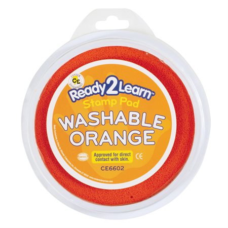 Jumbo Circular Washable Stamp Pad, Orange