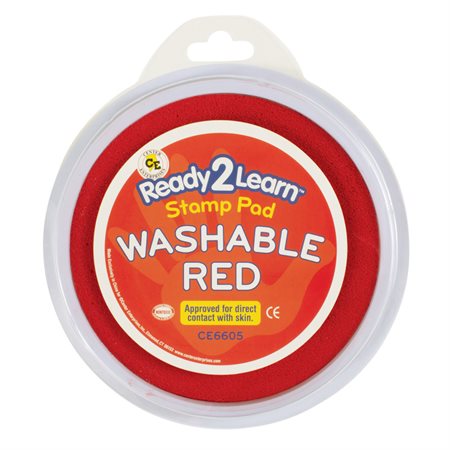 Jumbo Circular Washable Stamp Pad, Red