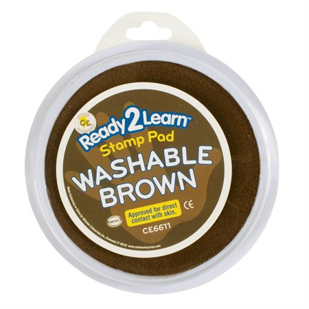 Jumbo Circular Washable Stamp Pad, Brown