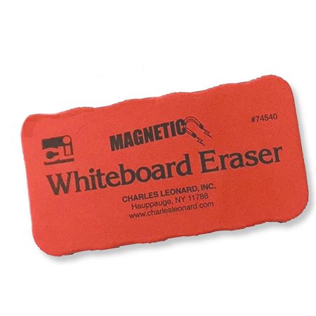 Magnetic Whiteboard Eraser, Red, 4" x 2", Pack of 12