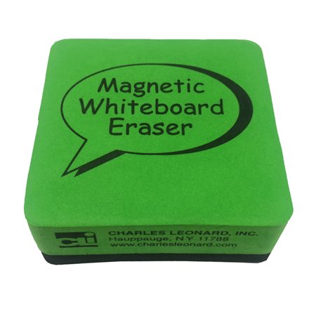 Magnetic Whiteboard Eraser, Lime, 2" x 2", Pack of 12