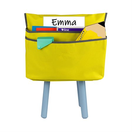 C-Line® Chair Cubbies™ Small Chair Cubbie, 12", Yellow