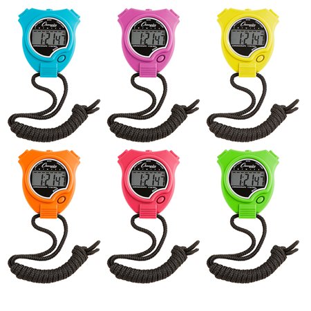 Stop Watch 6-Pack, Neon Colors