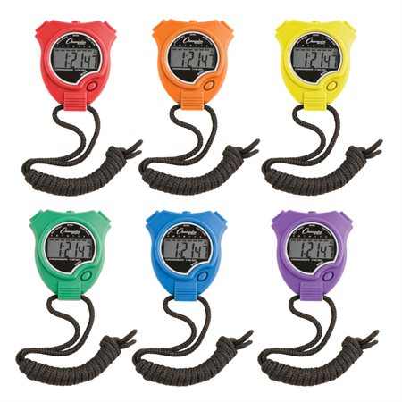 Stop Watch 6-Pack, Primary Colors