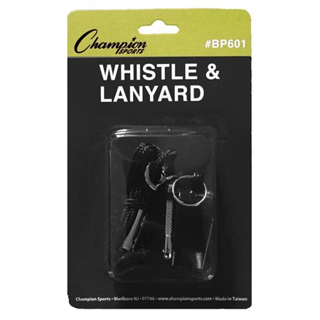 Plastic Whistle & Lanyard Set