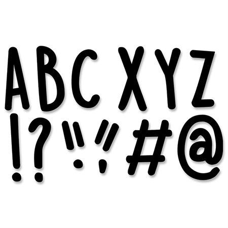 Casual Black 4" Designer Letters