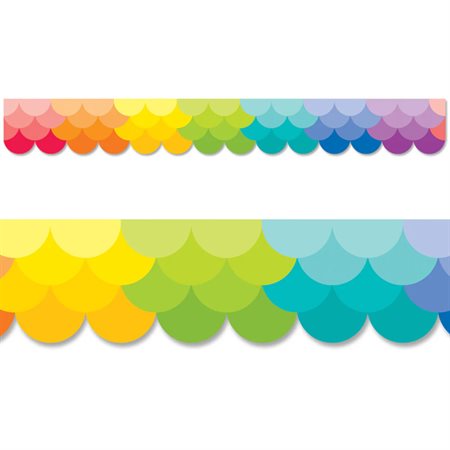 Ombre Rainbow Scallops EZ Border™