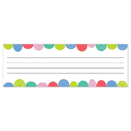 Rainbow Drops Name Plates, 9-1 / 2" x 3-1 / 4", Pack of 36