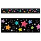 Star Bright Colorful Stars on Black EZ Border, 48 Feet