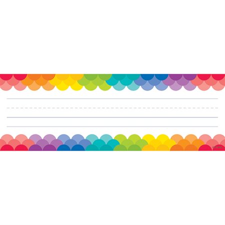 Rainbow Scallops Name Plates