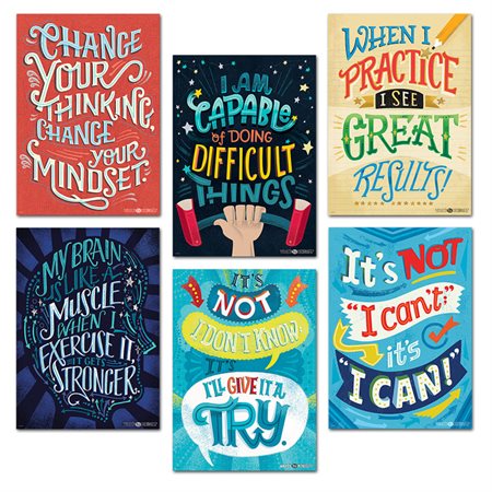 Mindset Inspire U Poster 6-Pack