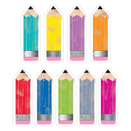 Upcycle Style 6" Designer Cut-Outs, Pencils