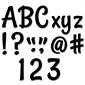 Stylish Black 4" Designer Letters, 235 / Pack