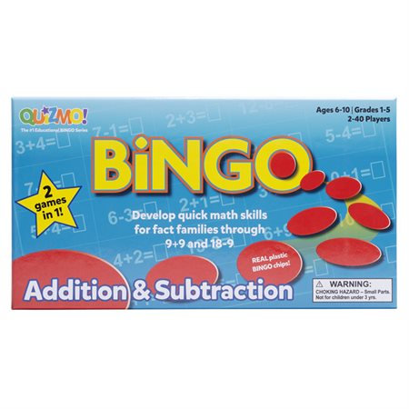 QUIZMO! Addition & Subtraction Bingo