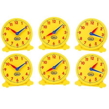 5" Student Clocks, Set of 6