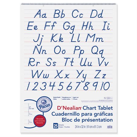 D‘Nealian Chart Tablet, 24" x 32" Manuscript