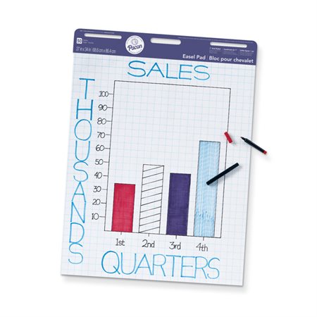 Easel Pad, 1" Grid Ruled