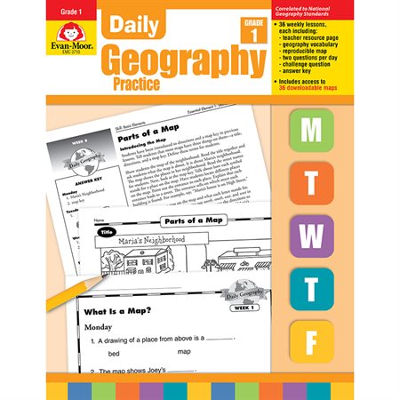 Daily Geography Practice, Grade 1