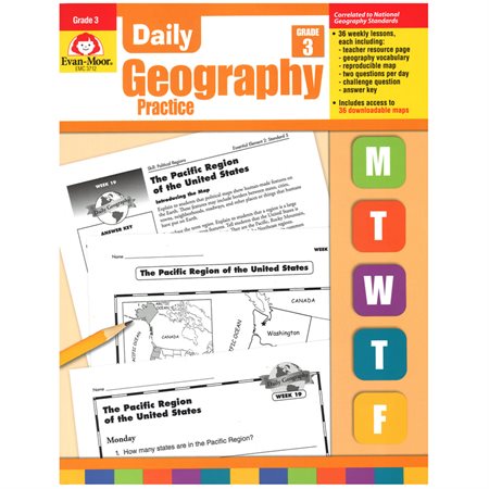 Daily Geography Practice, Grade 3