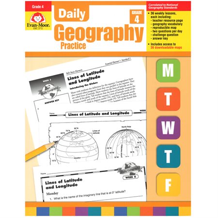 Daily Geography Practice, Grade 4