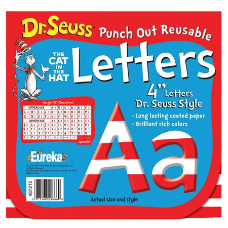 Dr. Seuss Punch Out Deco Letters, Stripe