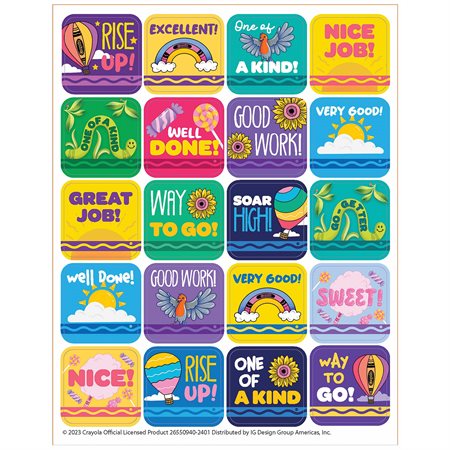 Crayola Colors of Kindness Success Stickers